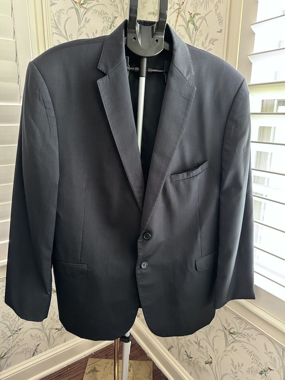 Savvi Men’s Blazer Black Label 100% Wool Size 48R Made In Mexico